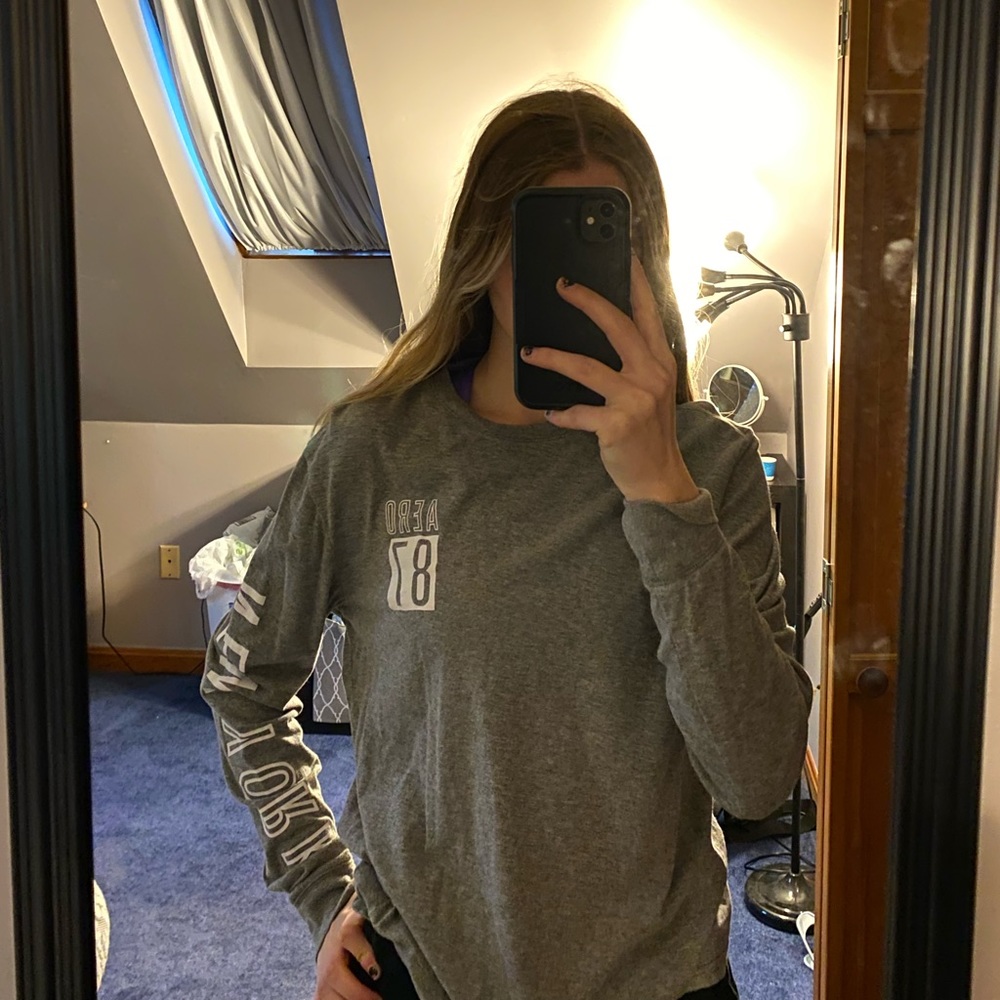 Gray Aeropostale Long Sleeve, size small